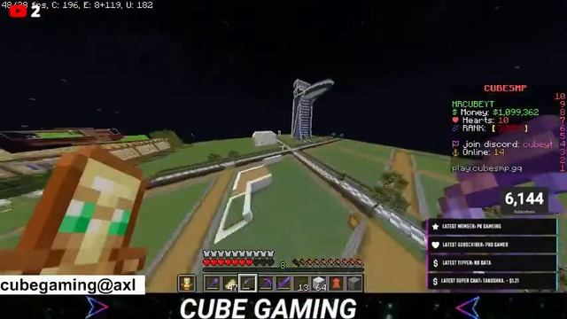 MINECRAFT LIVE | JOIN PUBLIC CUBE SMP 24/7 VIP RANKS GIVEAWAY JAVA /POCKET | CUBE GAMING смотреть онлайн