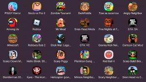 Among Us,Red Ball 4,PIGGY Granny,Siren Head,Minecraft,Tom Gold Run