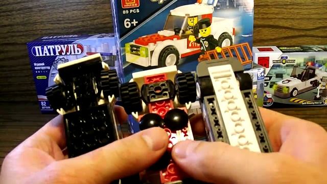 Сравнение Lego совместимых Ausini Wange Kazi Enlingten Сравнение полицейских машин