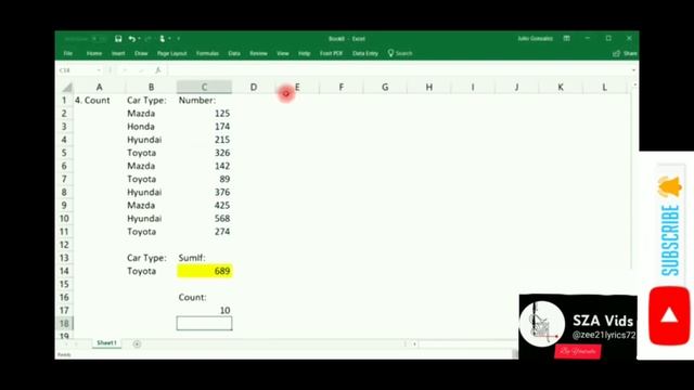 Excel Count formula#youtubevideo #educationalvideo смотреть онлайн