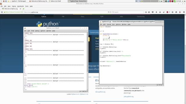 Programmieren Lernen, Python Tutorial #15: Grafische Benutzeroberflächen mit tkinter - Eval смотреть онлайн