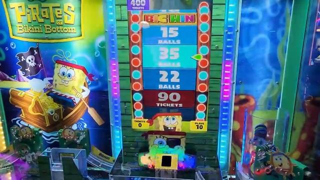 Can we WIN the Super Bonus on the Spongebob Ball Pusher Game?! смотреть онлайн