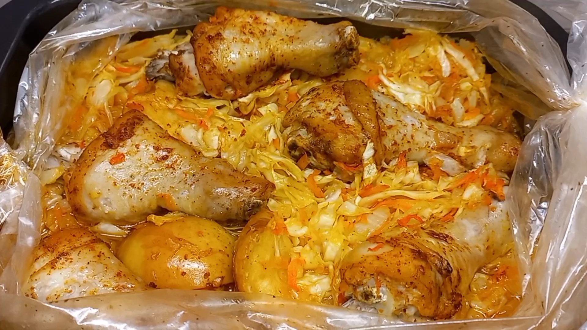 КУРИЦА С КАПУСТОЙ в духовке за считанные минуты Вкусный сытный УЖИН смотреть онлайн