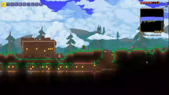 Terraria прохождение выживание биом слизней 2D смотреть онлайн