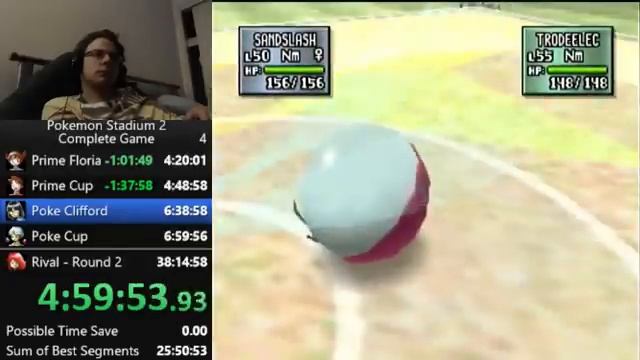 Pokemon Stadium 2 Complete Game Speedrun in 24:31:01 (1/3) смотреть онлайн