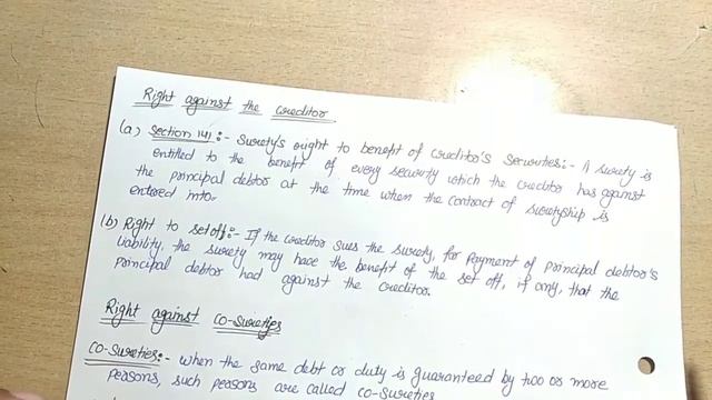Rights of Surety in Hindi || Contract of Guarantee смотреть онлайн