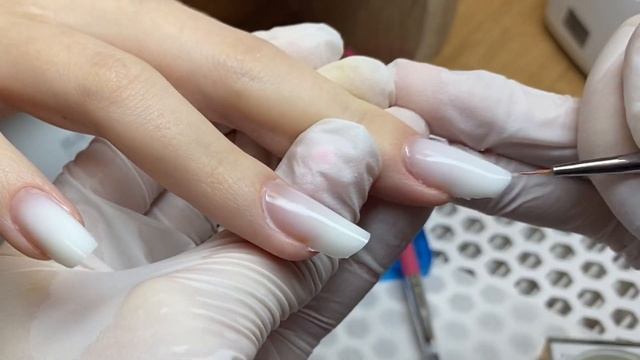 Креативная форма ФРИНДЖ + маникюр для начинающих! наращивание на верхние формы❤️ смотреть онлайн