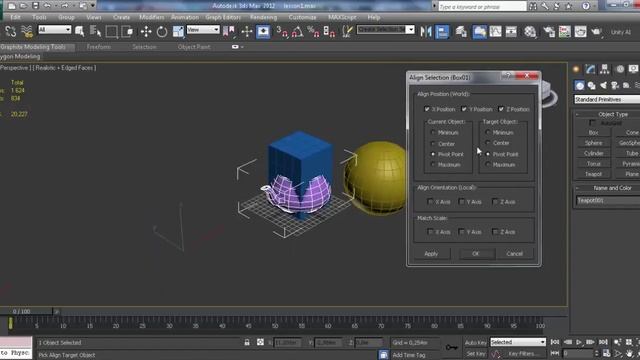 Уроки 3d max для начинающих. Урок 1. Введение в 3d max. Интерфейс и примитивы смотреть онлайн