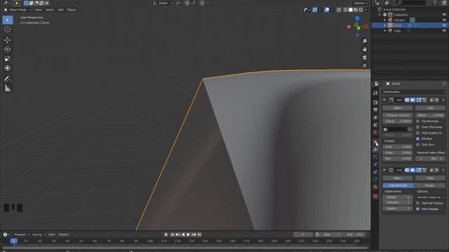 Blender 2.81 Модификаторы Solidify, Subdivision Surfase и Triangulate смотреть онлайн