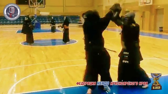 Бык Вячеслав 5 Дан Кендо, Минченков Кирилл 4 Дан Кендо. Мен - Каэси- мен