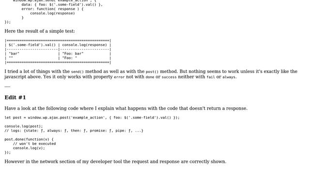 Wordpress: How to properly use wp.ajax.post? смотреть онлайн