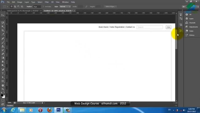 1 تصميم الموقع بإستخدام Photoshop CS6 смотреть онлайн
