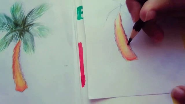 Как нарисовать пальму? смотреть онлайн