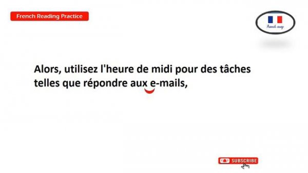 Apprendre à lire le texte français | french Reading simple text