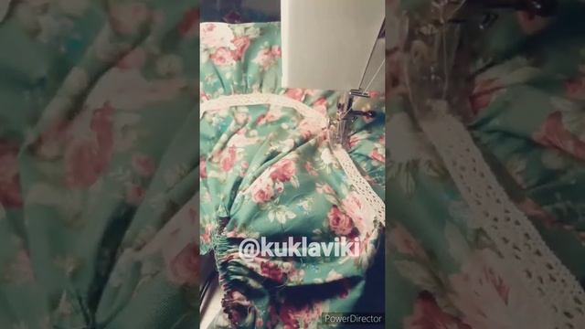 Процесс пошива платья для куклы Белла ростом 65 см. смотреть онлайн