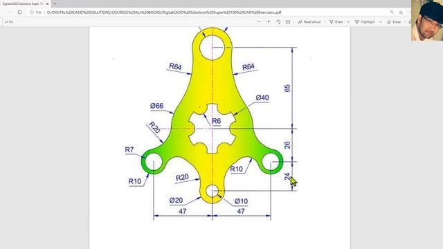 AutoCAD Mechanical Tutorial For Beginner | AutoCAD Tutorial for Mechanical Engineering| Digital CAD смотреть онлайн