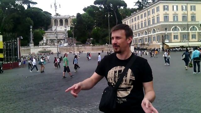 Привет друзьям детства с Пьяцца Дель Пополо, Рим смотреть онлайн