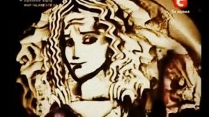 Победительница Украина мае таланты рисует на песке