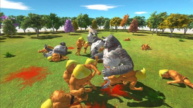 100 Donald Trumps vs 100 Joe Bidens! - Animal Revolt Battle Simulator смотреть онлайн