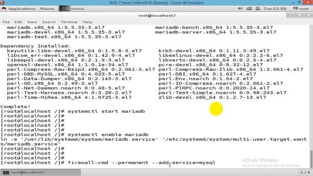 How to Install and Configure MariaDB in RHEL - 7, Part - 1, Video No - 103 смотреть онлайн