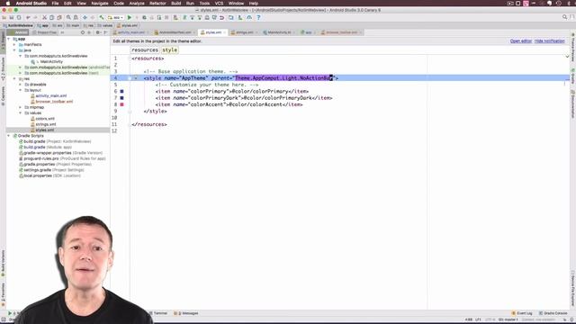 Kotlin android development tutorial - Creating Toolbar for navigation смотреть онлайн