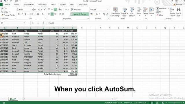 How to Sum a Column in Excel- Simple and Easy Method смотреть онлайн