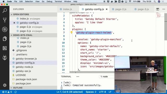 Static sites with Gatsby - Geoffrey Hunt смотреть онлайн