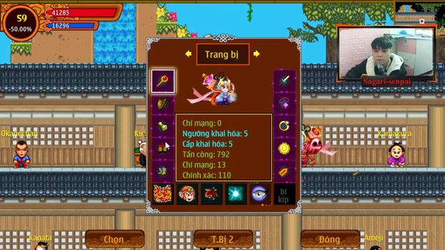 Nso Kun - Trùm Kunai 59 cực chất, cực trâu mang tên " emper123 " sever 1 | Ninja School смотреть онлайн