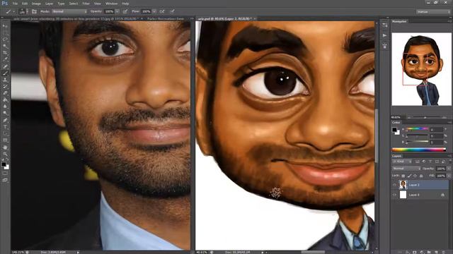 Caricature Speedpainting with Marcus: Aziz Ansari смотреть онлайн