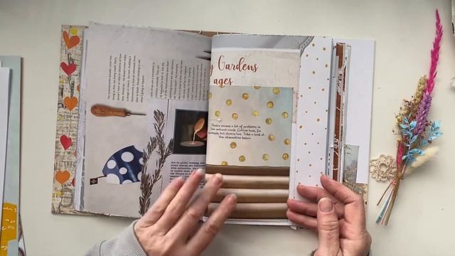 Using Magazines - A Touch Of Love Junk Journal, flip through, using Daphnes Diary смотреть онлайн