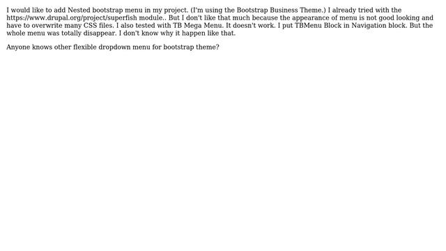 Drupal: Nested Dropdown Menu of Bootstrap смотреть онлайн