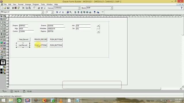 How you can create buttons and perform tasks from buttons in oracle form 6i смотреть онлайн