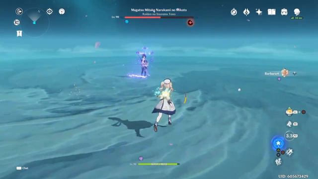Genshin Impact | Raiden Shogun Weekly Boss (Level 90, Solo, No Food, as Barbara) смотреть онлайн