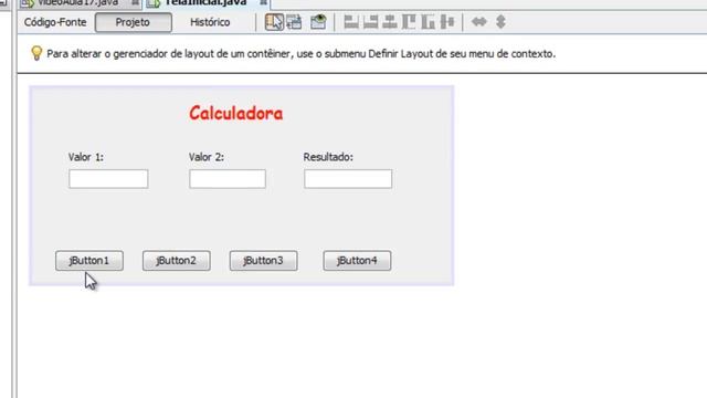 Interface Gráfica Utilizando NetBeans - Aula 017 смотреть онлайн