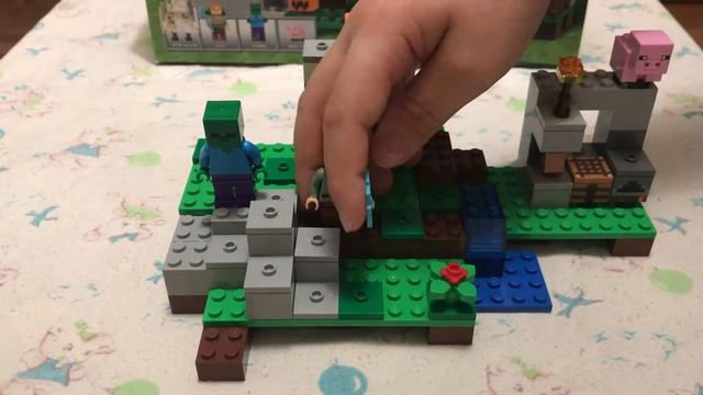 Обзор LEGO Minecraft Железный Голем смотреть онлайн