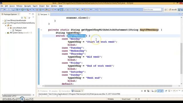 Java 7 feature:Strings in switch Statements | How to use switch statements with strings смотреть онлайн