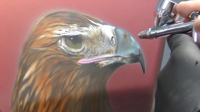 Learn How To Airbrush An Eagle Part 2 / Adding Shading & Detailing