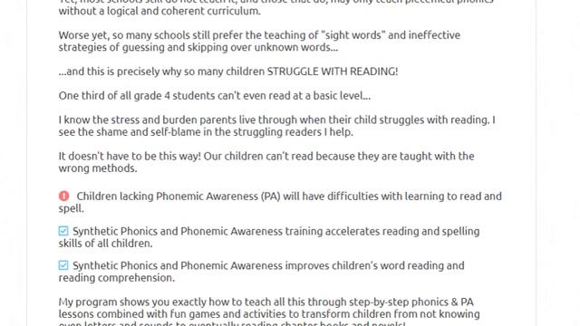 Children Learning Reading PDF Program смотреть онлайн