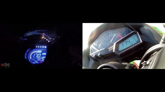 Kawasaki Ninja 300 vs Honda Cbr250 RR смотреть онлайн