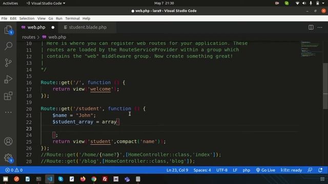 Laravel Views | Pass parameter to laravel view file | Laravel 9 tutorial | Learning Points смотреть онлайн