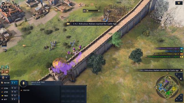 AOE4 Ottomans/Mongols VS Malains/Holy Roman Empire смотреть онлайн