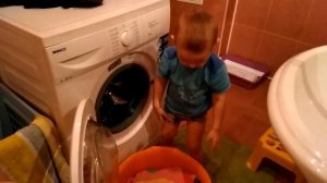 Большая стирка Стиралка Стираем вещи Малыши