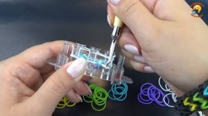 Браслет «Ziggle Zaggle» из резинок Rainbow Loom на станке Monster Tail