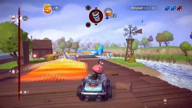 Garfield Kart Furious Racing - All 3 Puzzle Pieces - Palerock Lake смотреть онлайн