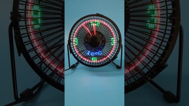 Вентилятор настольный NewClassic V2 от USB с LED подсветкой и часами смотреть онлайн