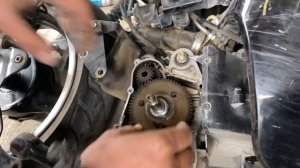 Ремонт обгонной муфты на скутере