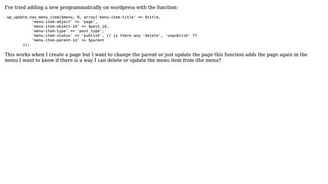 Wordpress: Update nav menu item position programmatically смотреть онлайн