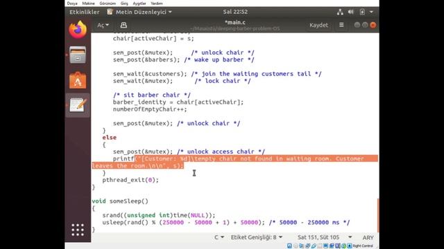 Uyuyan Berber Problemi #thread #c #os #işletimsistemleri смотреть онлайн