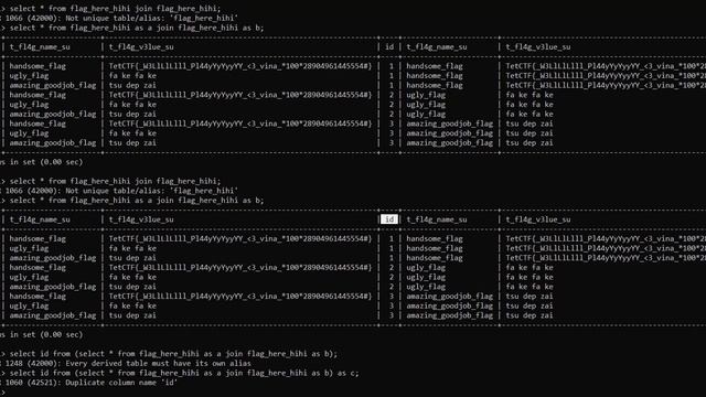[SQLi] Error-based SQLi & mysqlimit - Part III: TetCTF2021 mysqlimit Double Column Error смотреть онлайн