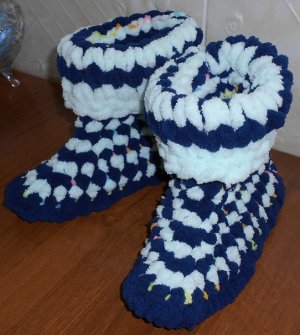 Сапожки из пряжи Ализе Пуффи.mp4